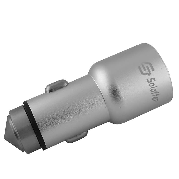 شارژر فندکی سولوفر مدل C 201 به همراه کابل USB-C